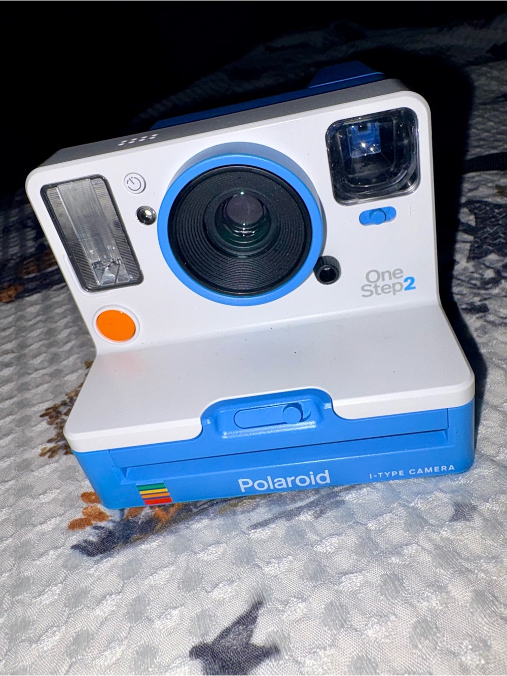Polaroid OneStep 2 Instant Camera - White, Blue & Orange Accents